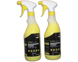 car star - hoogglansspray - Showroom Finish - 2 stuks 750 ml - voor auto en motor - Glanst in enkele min