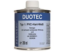 PVC lijm, PVC hard lijm, Fenosol DUOTEC 200ml, type 1, hard PVC, wit