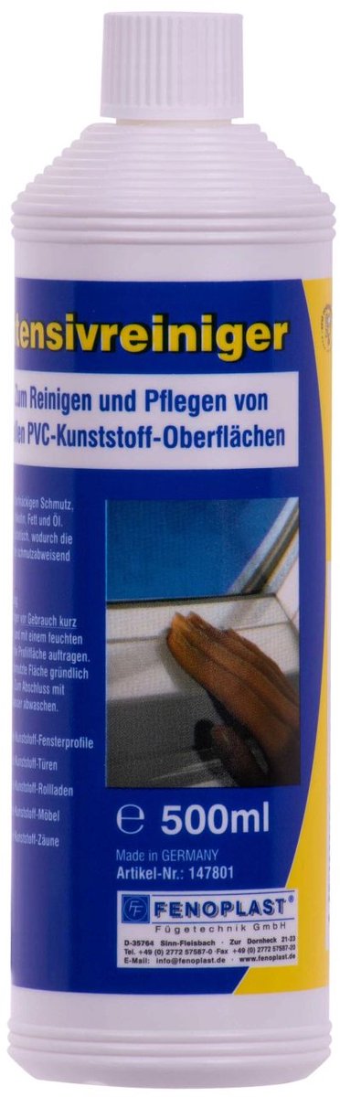 PVC Reiniger 500ml Intensieve Kunststof Reiniger voor Witte Oppervlakken