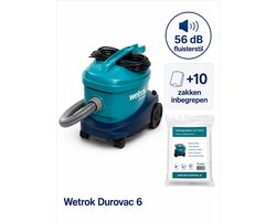 Wetrok Durovac 6 professionele stofzuiger met gratis 1 pak stofzuigerzakken (factuur wordt meegezonden in de doos).