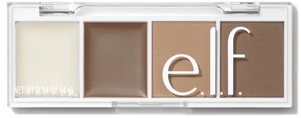 e.l.f. Bite-Size Brow Palette - Wenkbrauwpoeder & Wax - Taupe - 4 g