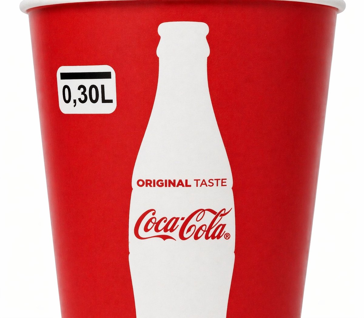 Coca Cola beker - karton - 100 stuks