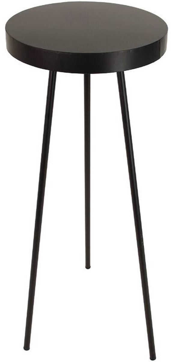 Tafel Rond - Zwart Metaal - Ø 42,5 x ↑ 88 cm