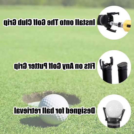 Golfbal retriever 3 stuks - Plastic opvouwbaar - Lichtgewicht - Ideaal voor driving range - SnelShoppen van Snelshoppen — afbeelding 2
