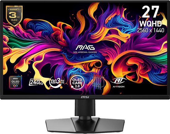 MSI MAG 272QP QD-OLED 27″ Gam...