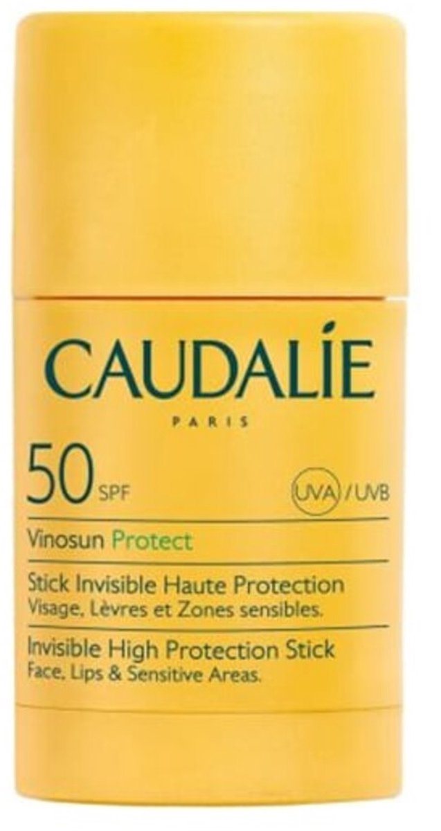 CAUDALIE - Vinosun Protect Onzichtbare Stick met Hoge Bescherming SPF50 - 15 gr - SPF 50