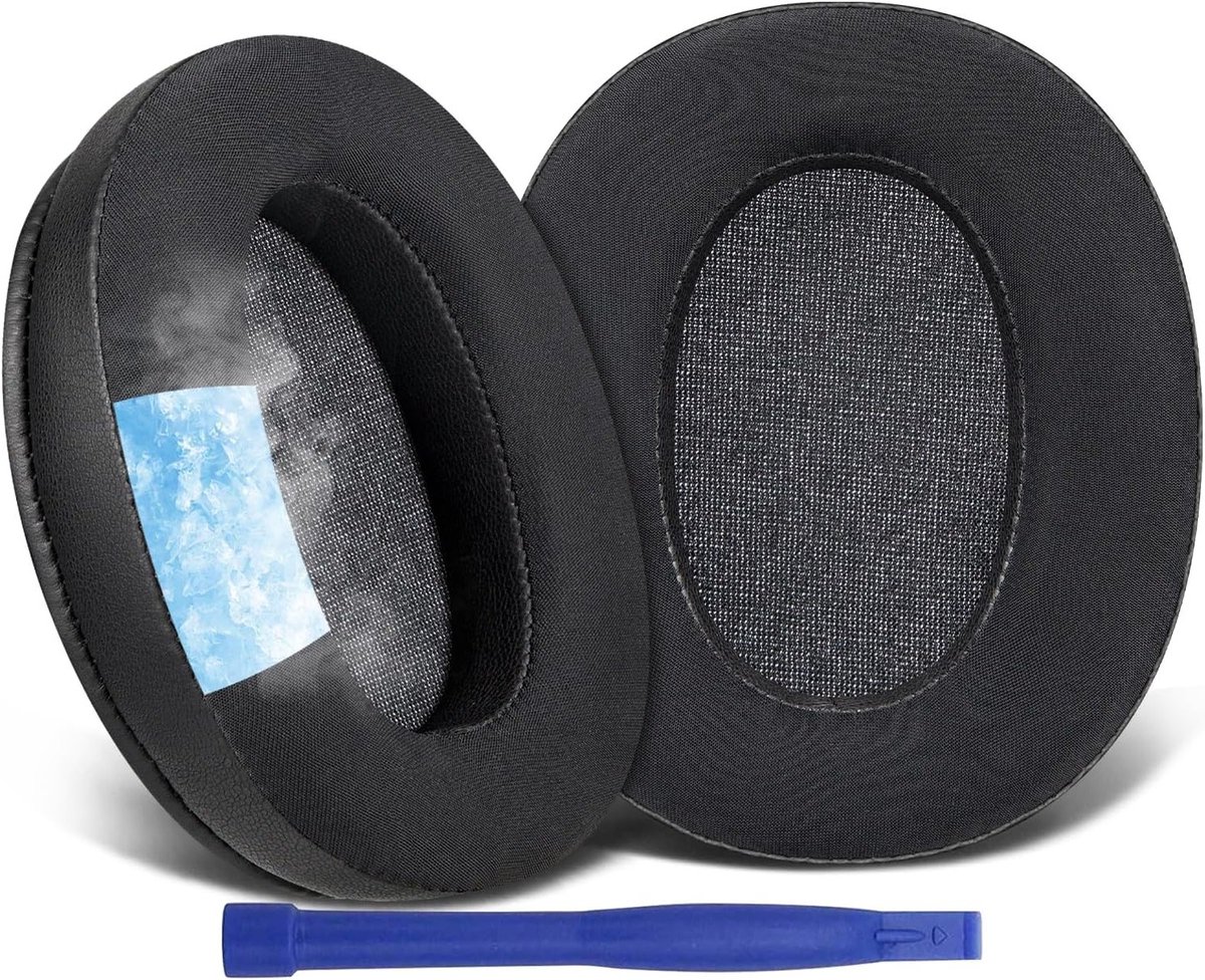 Vervangende Cooling Gel Oorkussens voor Extra Bass Noise Cancelling Hoofdtelefoons, Comfortabele Earpads met Gelvulling en Geluidsisolatie voor Draadloze Hoofdtelefoons