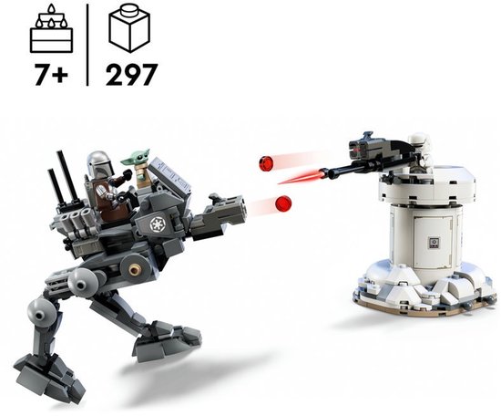 LEGO® Star Wars™ L'attaque de l'AT-RT™ – Ensemble de construction avec figurine LEGO du Mandalorien™ et Grogu™ – à partir de 7 ans – 75444