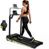 Loopband Inklapbaar met Helling - Unieke Verstelbare Beugel & Extra Groot Loopvlak - Walking Pad / Hardloopband - Treadmill - Opvouwbaar - 12 km/u - Incl. Horloge