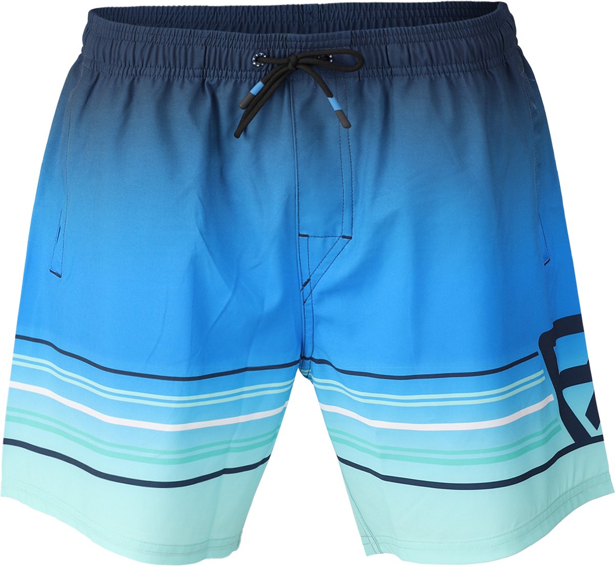Brunotti Bru-conic-Stripe- Zwembroek Neon Heren 4-way stretch M Blauw