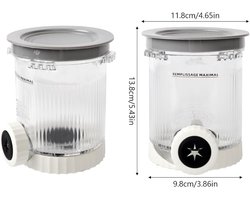 Ninja Creami Swirl Pints Container and Lid Compatible with NC700 NC701 Ninja Creami Swirl Series, BPA Free and Dishwasher Safe (4 Pack)