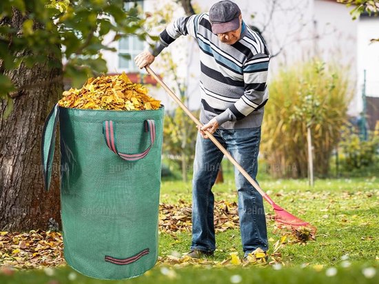 Grote Tuinafvalzakken van 120 L, Waterdicht en Vouwbaar, Ideaal voor Gras, Bladeren en Takken — afbeelding 2