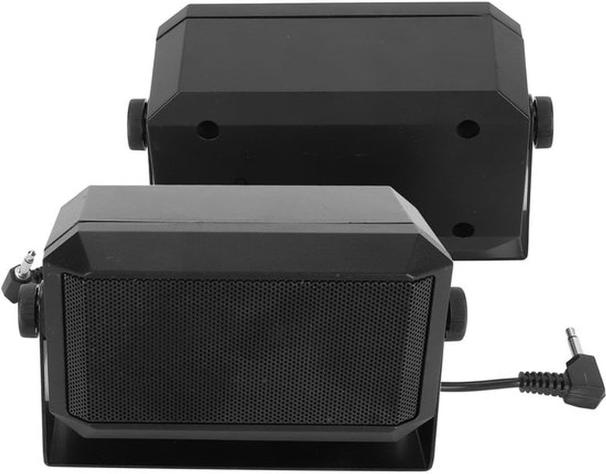Hamradio Speaker 5W Auto Radio Externe Speaker, Duidelijke Geluid, Compact Ontwerp, Eenvoudige Installatie met 3.5mm Plug voor CB Radio, Hamradio, Mobiele Transceiver