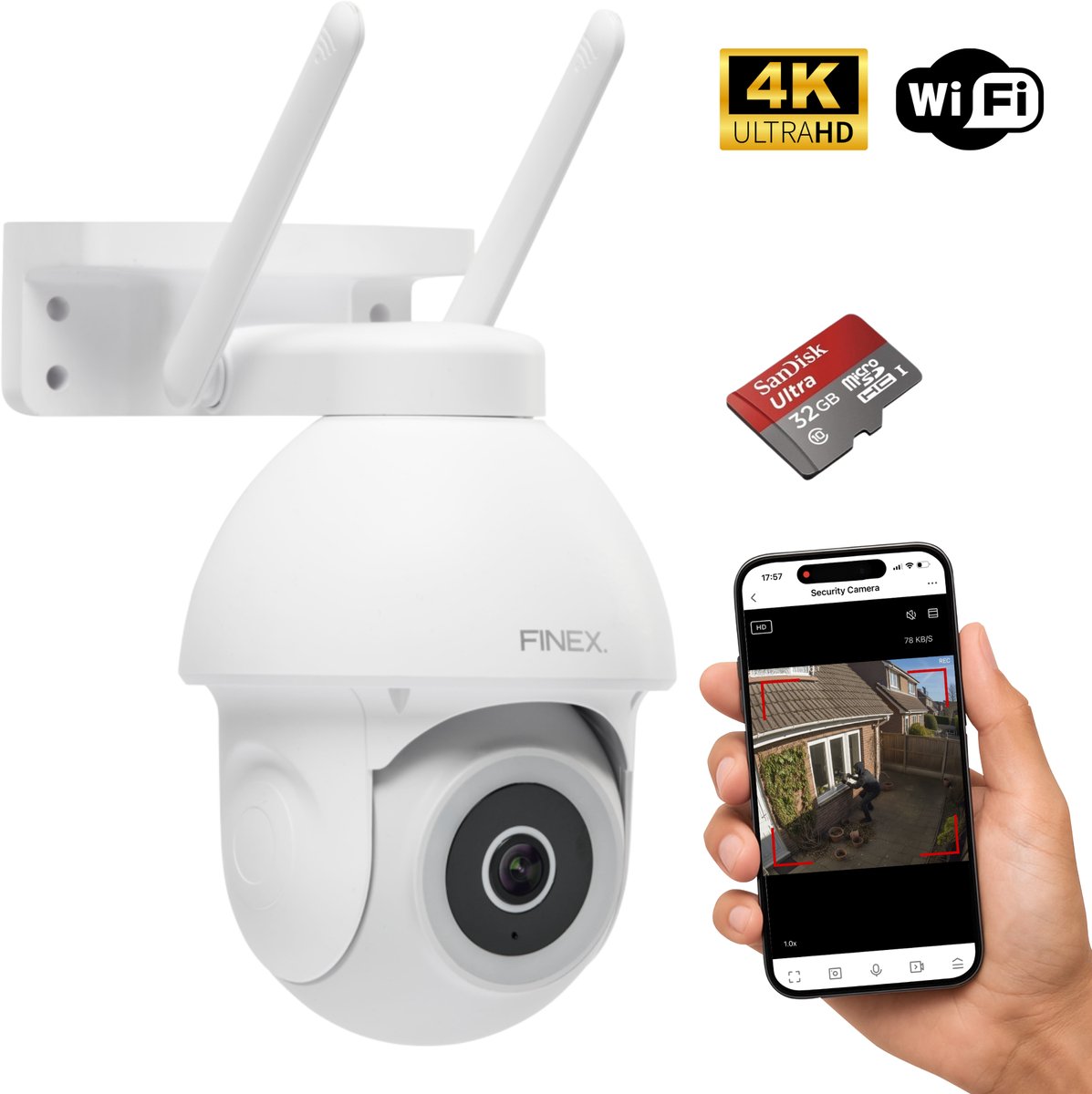 Finex Finex Beveiligingscamera Pro - Product - €104,90