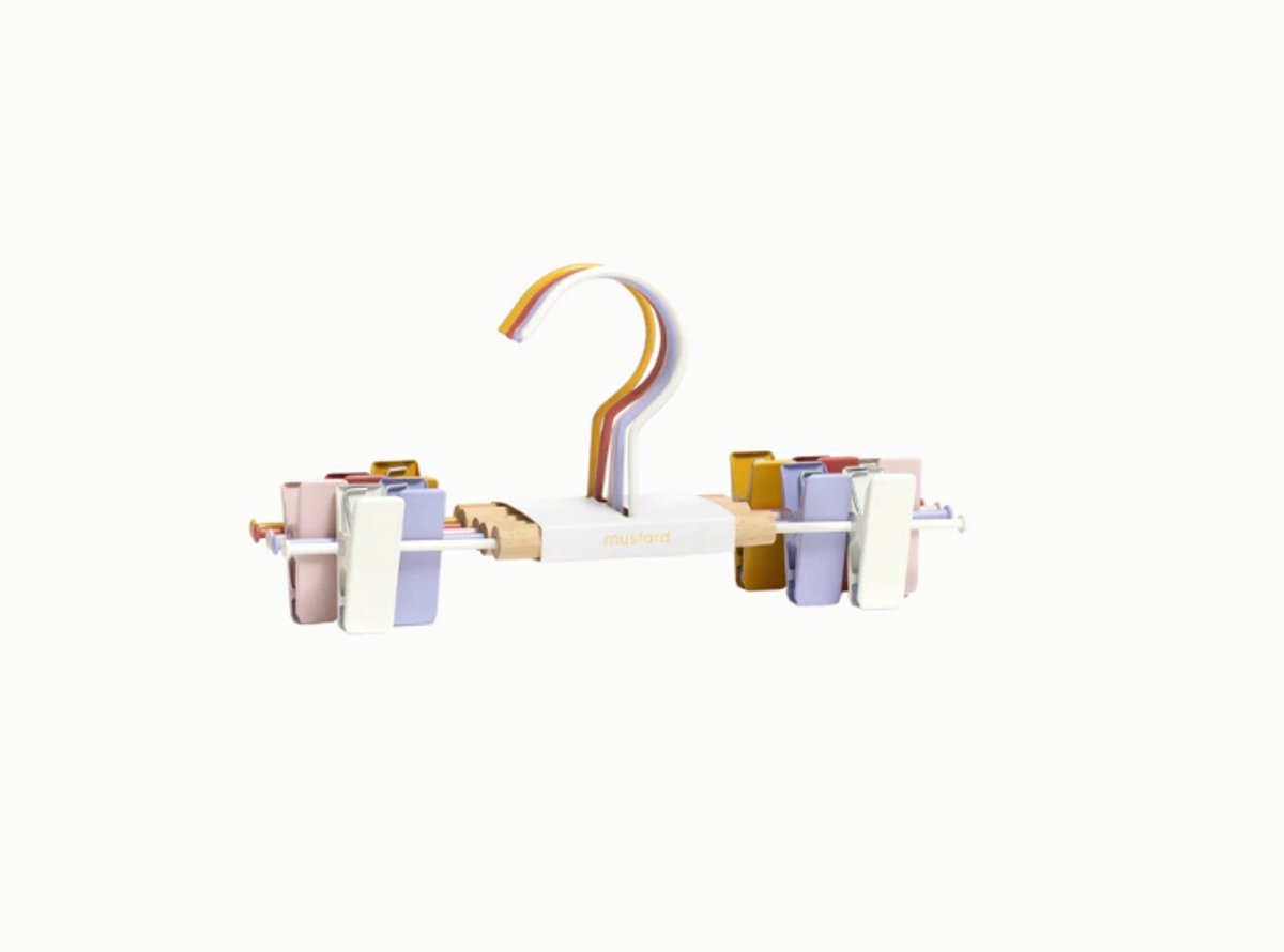 Mustard - Kids clip hangers - Kapstokken voor kinderen - Set van 5 - Summer