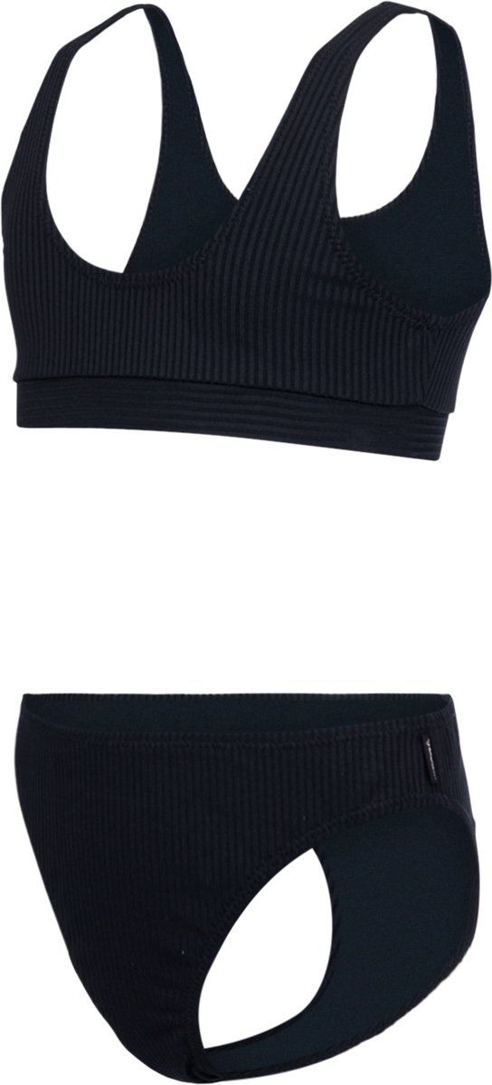 Brunotti Myla-Rib Bikini Sportieve Bikini Set Meisjes 128 Zwart