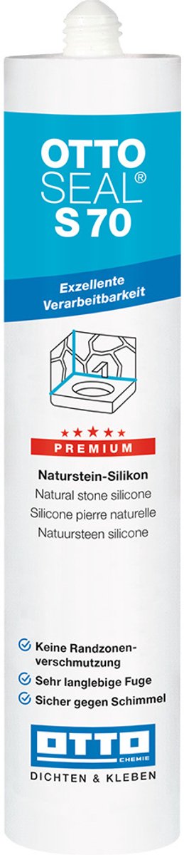 Ottoseal S70 natuursteenkit - 310 ml koker - transparant manhattan - zuurvrij voor natuursteen