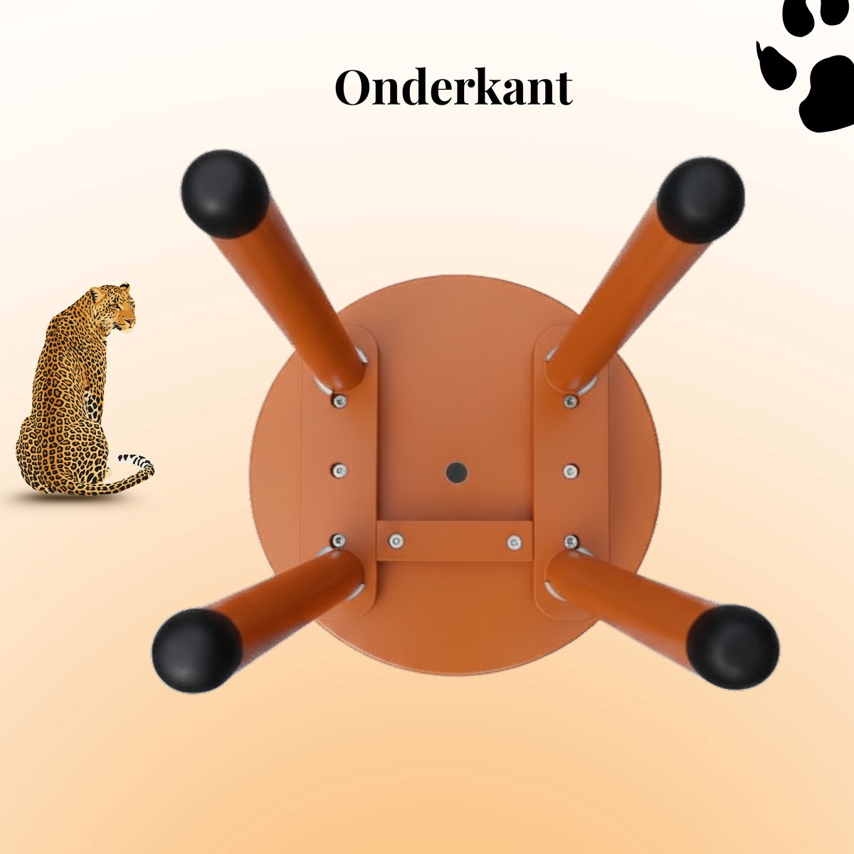 BDGoods Kleuterstoel Tijger - Houten Kinderstoel 2-4 Jaar thumbnail 3