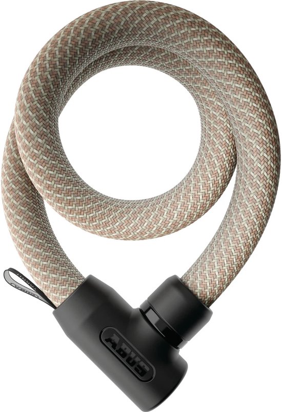 Fietsslot ABUS Textiel-kettingslot - YARNIT™ 4004K - Security level 7 - beige - 110 cm - Geschikt voor elektrische fietsen en stadsfietsen - lichtgewicht - slechts 0,88 kg — afbeelding 4