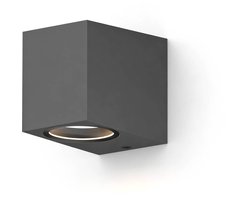 Calex Wandlamp Downlight Sanremo - GU10 - IP54 Water- en Stofbestendig - Geschikt voor Binnen en Buiten - Eenvoudige installatie - Rechthoek - Antraciet