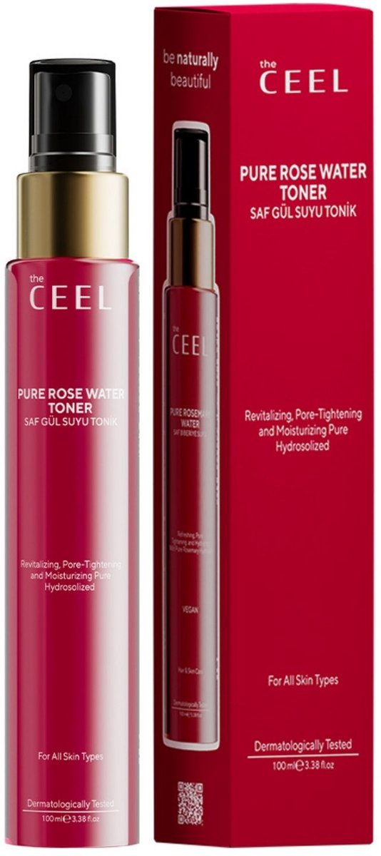 Tonic van pure rozenwater - Poriënverstrakkende gezichtstonic van pure rozenwater - Reinigingstonic met zuiverende effect - Pure Rose Water Toner 100 ml