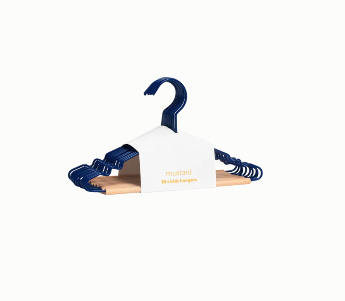 Mustard - Kids top hangers - Kapstokken voor kinderen - Set van 10 - Navy