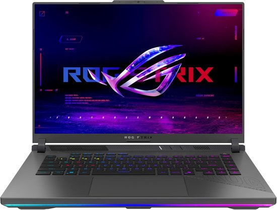 ASUS ROG Strix G16 G614FM Gaming Laptop | 16" 2,5K WUXGA 16:09 165Hz IPS Display | AMD R9-9955HX | 16GB RAM | 1TB SSD | NVIDIA RTX 5060 | Win11 Home | QWERTZ | Eclipse Gray - Asus rog - Hoofdafbeelding