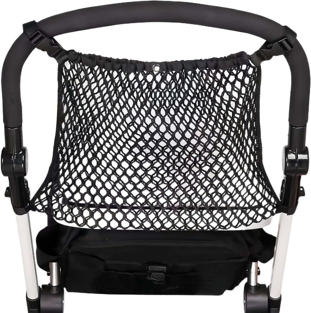 Universele Netten voor Kinderwagens, Zwart Winkelnet voor Kinderwagens, Handig en Duurzaam Net voor Pram Accessoires