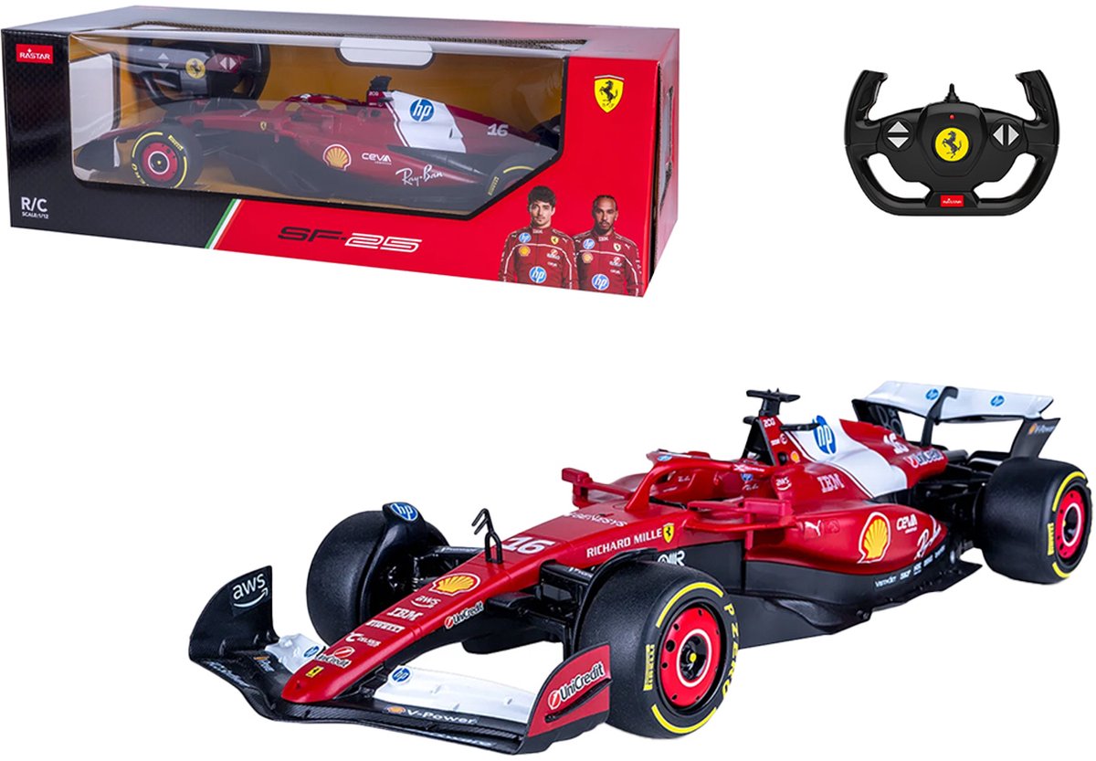 Jamara RC voertuig Auto - 402259 RC Auto - Ferrari SF-25 - 2,4GHz - Rood - Formule 1 Auto RC Model Kant en Klaar - 1:25 Bestuurbare Auto