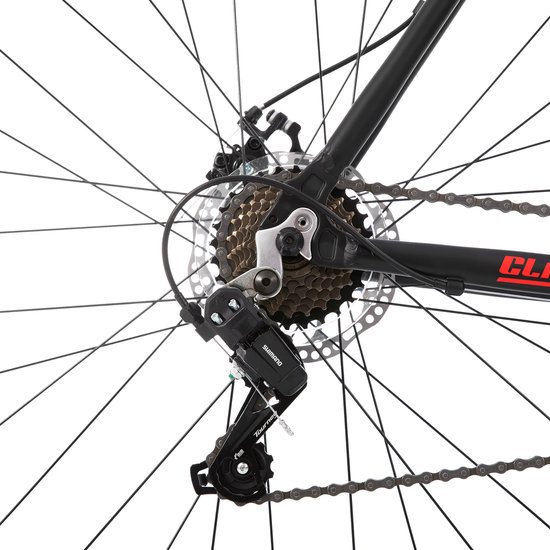 Racefiets - Voor volwassenen - 14 versnellingen, lichtgewicht aluminium frame, geschikt voor stadswoon-werkverkeer en fitness - Zwart, L, 700c van Merkloos — afbeelding 5
