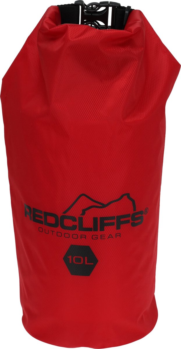 Redcliffs - Waterdichte tas - Drybag - 10 Liter - 19x48cm - Outdoor tas - Opbergtas - Rood