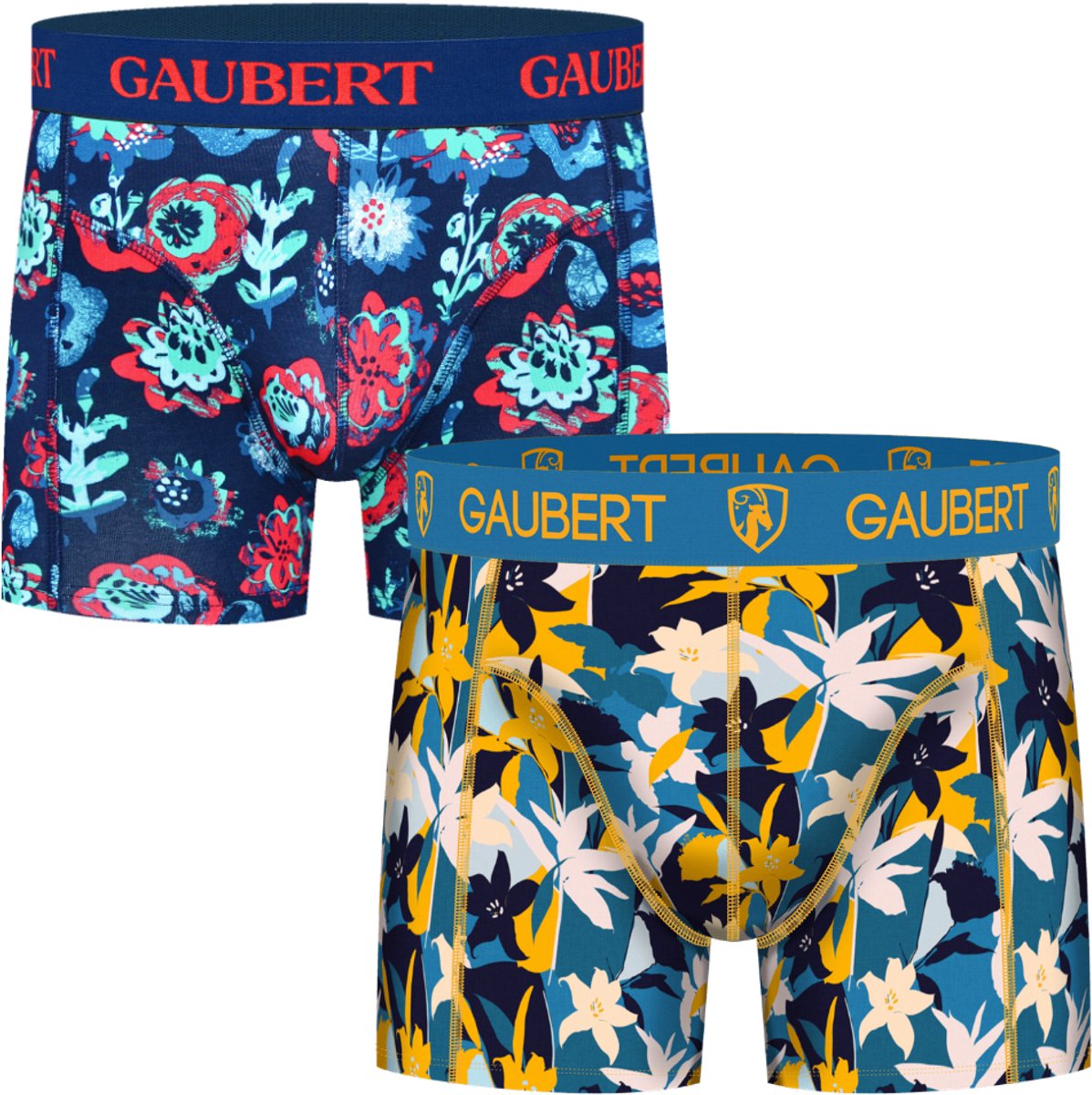 Gaubert Bamboe Boxershorts - 2 Stuks - XL - Vogels - Trendy Felle Kleuren - Duurzaam