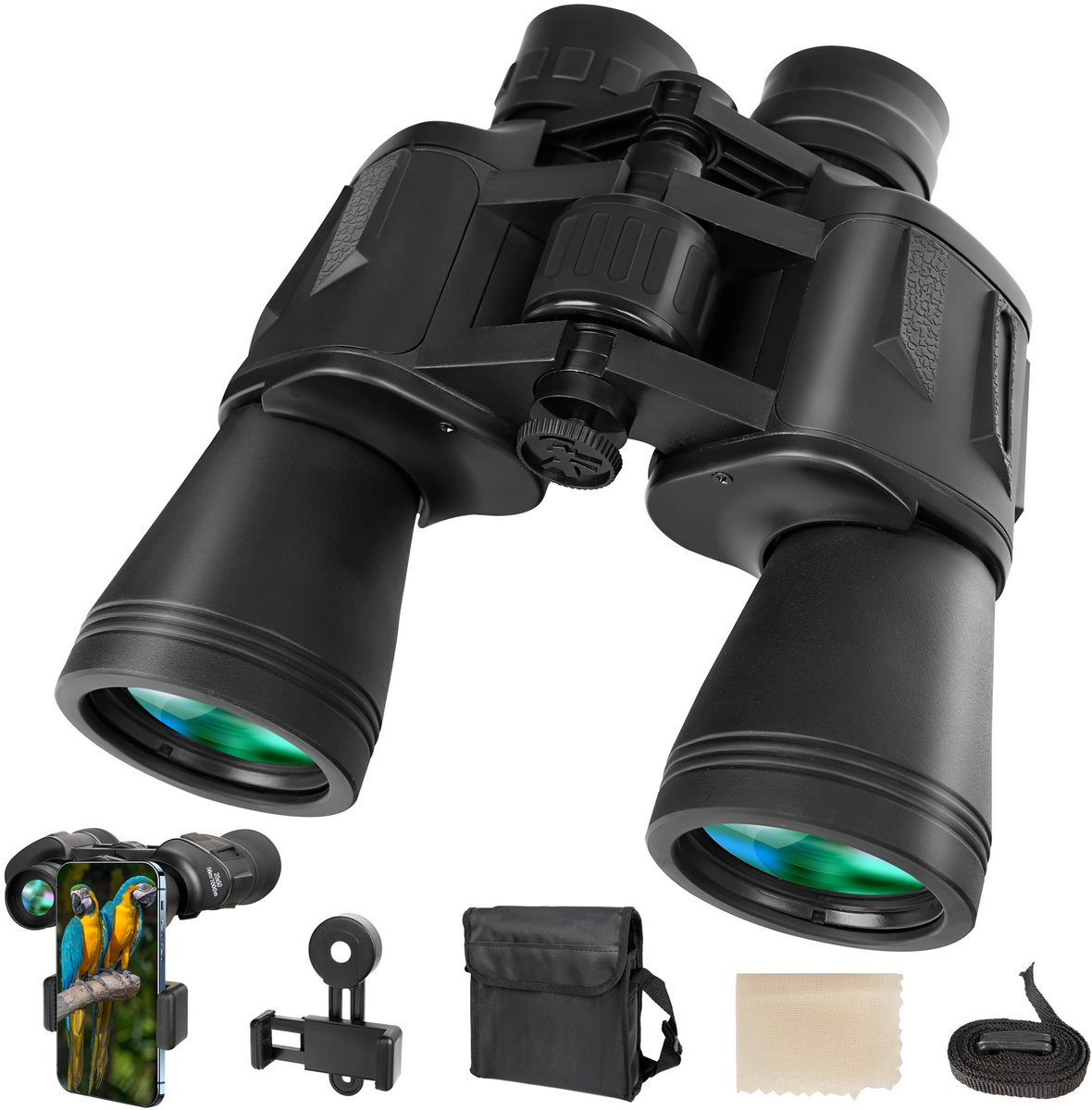 20x50 HD Verrekijker voor Volwassenen - BAK4 Prisma - FMC Lenzen - Waterbestendig - Inclusief Accessoires