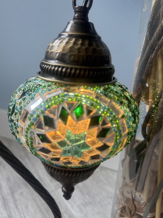 Swan Neck mosaic, bohemian Lamp van hand made — afbeelding 4