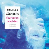 Couverture de livre : "Le Gardien du Phare" par Camilla Läckberg. Une femme sous l'eau, avec des bulles et des effets de lumière.
