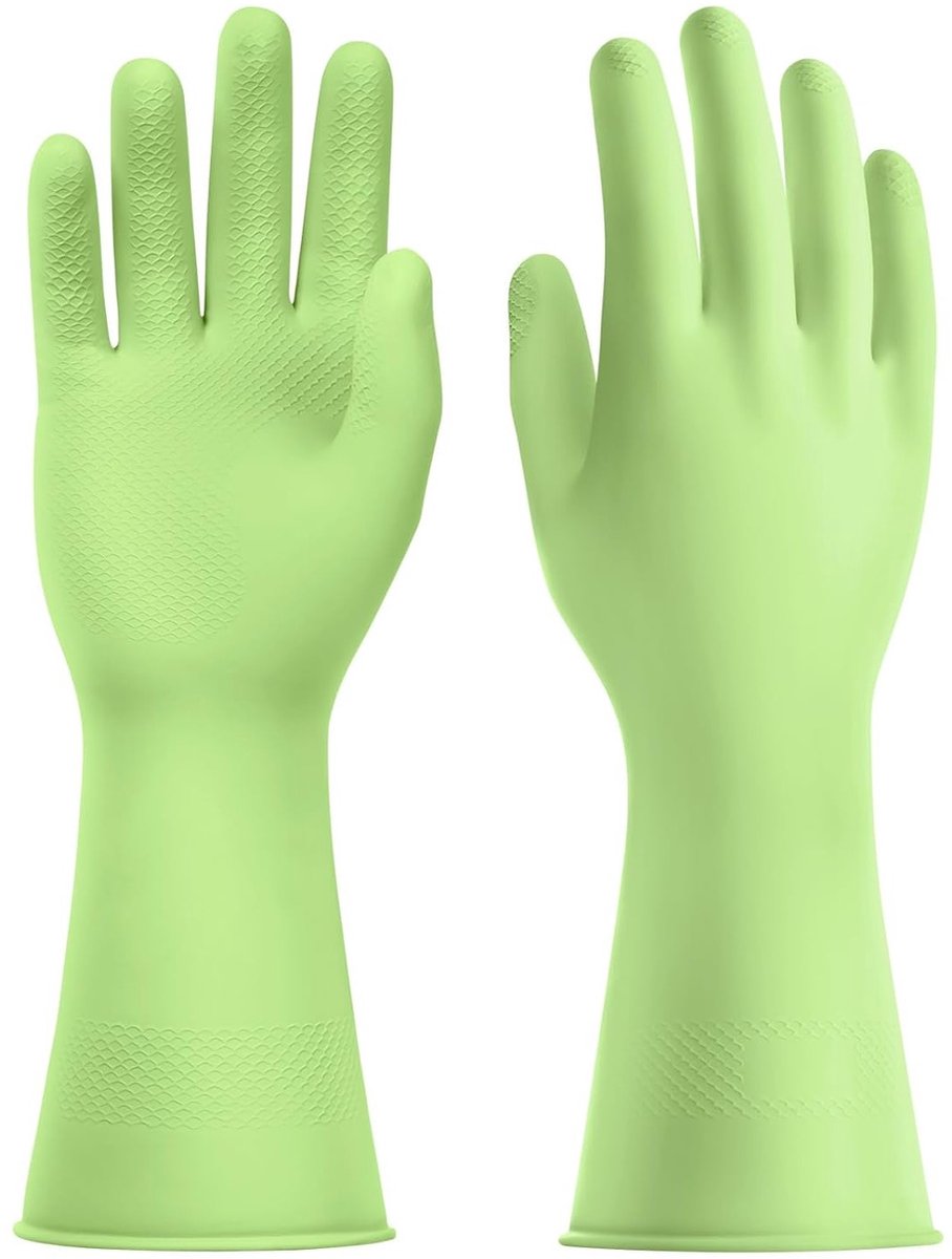 Herbruikbare Afwas Handschoenen - Rubber Geurloos, Antislip en Waterdicht voor Keuken Schoonmaak en Huishoudelijk Gebruik, Ideaal voor Afwassen en Wasgoed