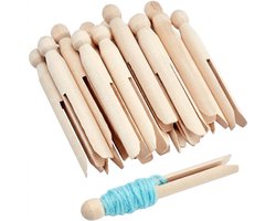 Houtkleur wol oprollers set 10 stuks – houten garen klos winders – handmatige floss bobbin wikkelstokken voor wol en garen opslag en organisatie