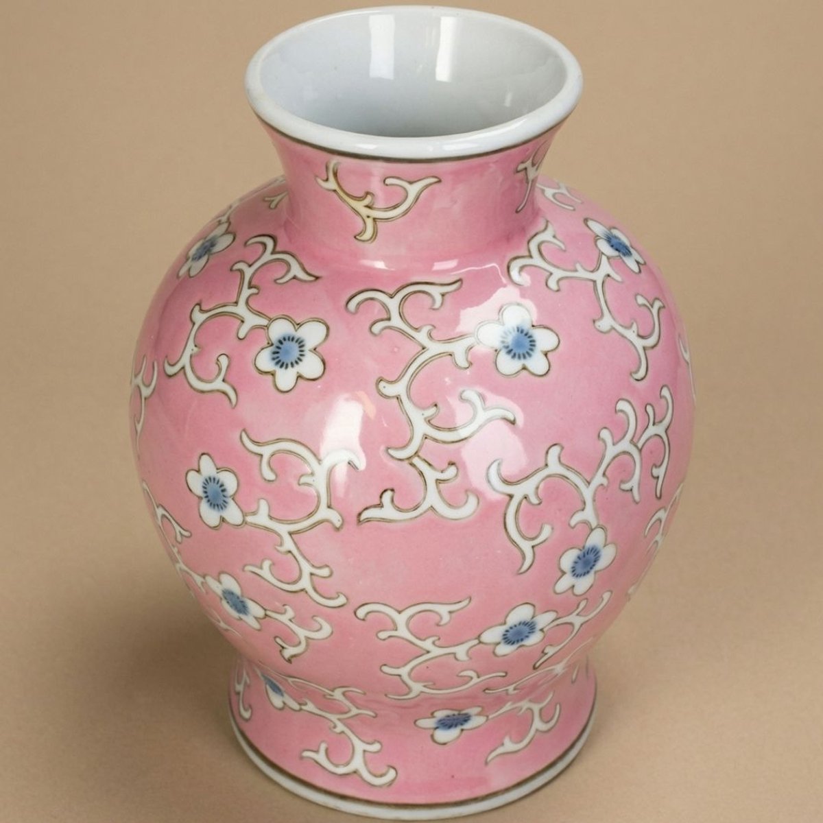 Vaas Porselein Roze Ø16,5 ↑22,5 cm
