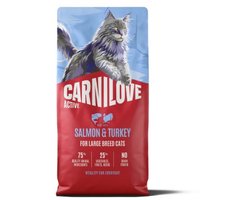 CARNILOVE ACTIVE - Cat - Salmon & Turkey for Adult Large Breeds 6 kg