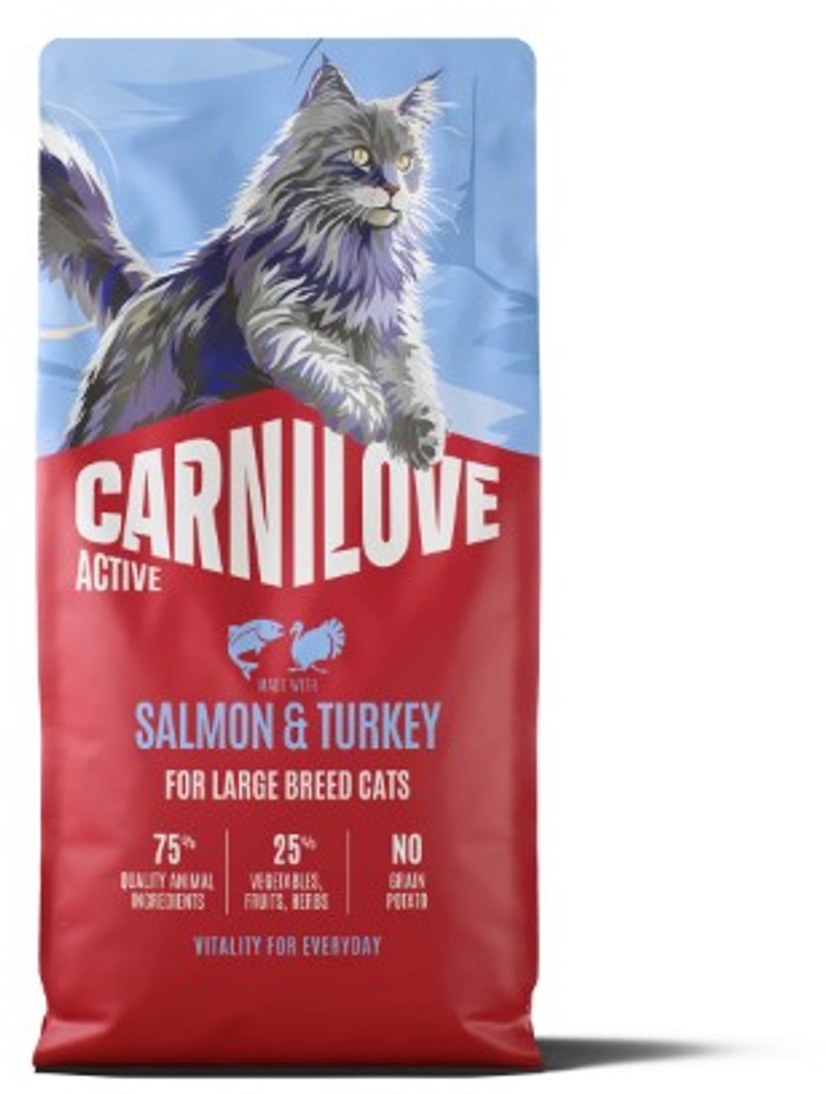 Carnilove CARNILOVE ACTIVE - Cat - Salmon & Turkey for Adult Large Breeds 6 kg