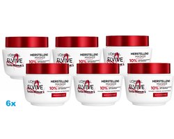 L’Oréal Paris Elseve Elvive Total Repair 5 Haarmasker – 6 x 300 ml – Voor Beschadigd Haar – Herstellend Masker