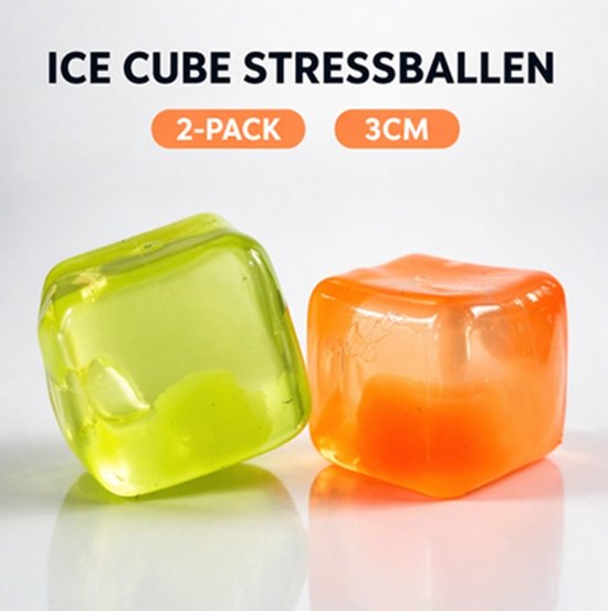 Ice Cube Stress Relief Balls, Sensory Squishy Ice Toy Stress Balls Voor Kinderen En Volwassenen Angst Relief Funny Fidget Stress Balls Squishy Stress Calmin
