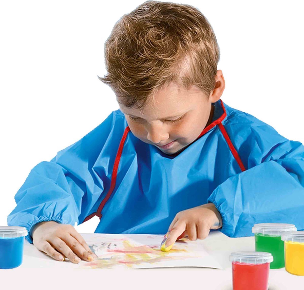 SES Creative Vingerverf - Primaire Kleuren - Vanaf 2 Jaar - 4 x 110 ml - Knutselen - Glutenvrij - Schoencadeautjes Sinterklaas — afbeelding 4