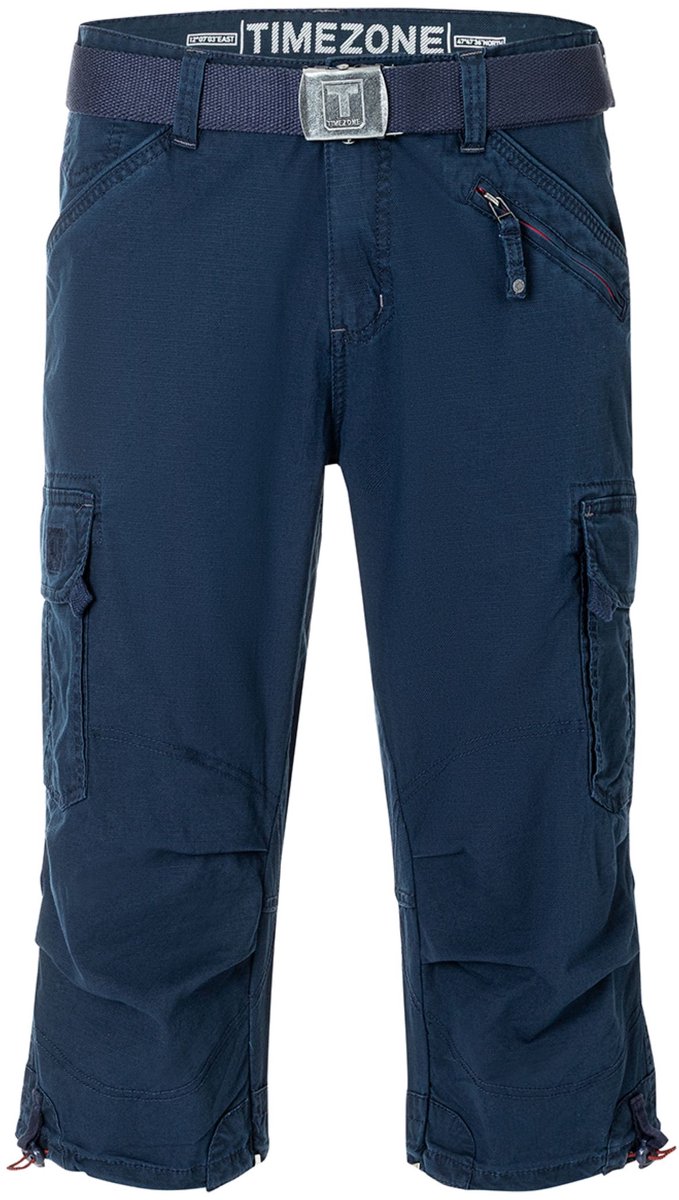 TIMEZONE Herren Shorts Kuitlengte Cargo Zakken Riem Ademend Ritssluiting