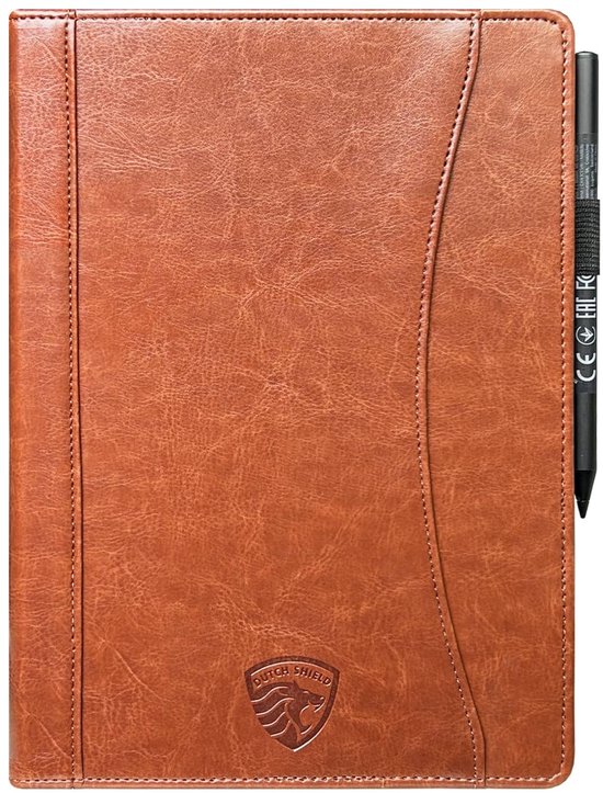 Hoesje Geschikt voor Pocketbook Inkpad One Luxe Hoes Beschermhoes Cover Cognac Bruin van Merkloos — afbeelding 5