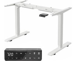 MAIDeSITe In Hoogte Verstelbaar Elektrisch Bureau Frame - Zit Sta Tafelframe Met 2 Podium Hefbenen - Geschikt Voor Alle Tafelbladen - Ergonomisch - Wit