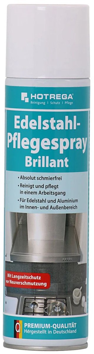 RVS reiniger, RVS spray 300ml, Edelstaal reiniger, Edelstaal spray