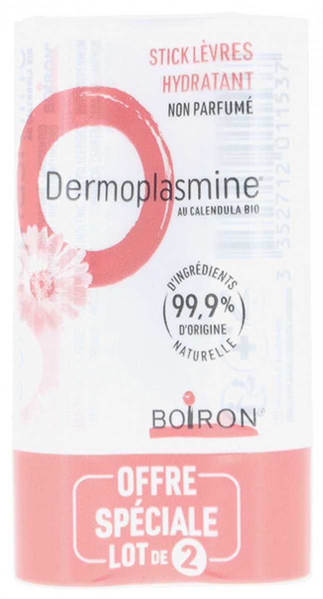 Boiron Dermoplasmine Calendula Lip Stick Set van 2 x 4 g