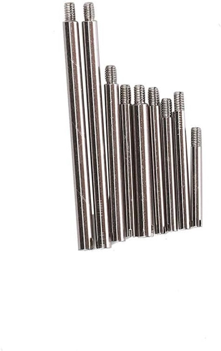 Metalen Horlogeband Schroeven Set - 10 Maten voor Horlogeband Reparatie - Inclusief Opbergdoos (50 Stuks) voor Horloge Accessoires