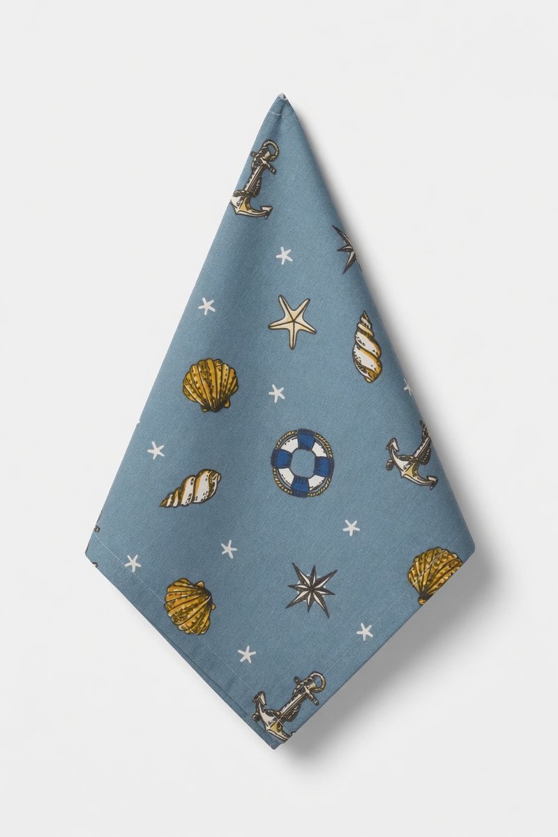 Keukendoek - Set van 2 - Zee - Nautilus - Keukenset - Theedoek -Keukentextiel